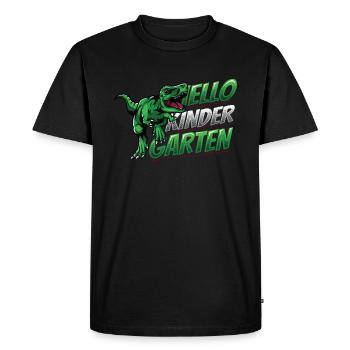 Hello kindergarten, first day at kindergarten - Men's Premium Organic T-Shirt - black - Front - Nico (187cm)
