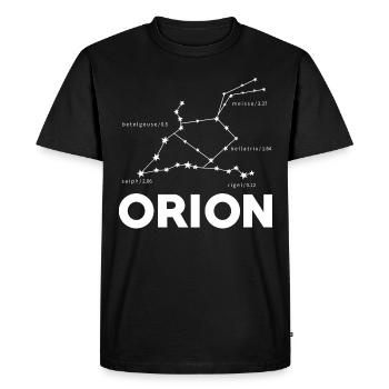 Orion Constellation Universe Space Exploration - Men's Premium Organic T-Shirt - black - Front - Nico (187cm)