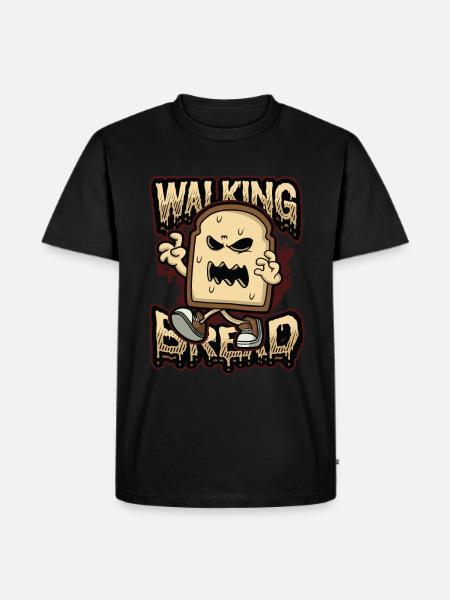 Walking Bread, Funny Halloween Costume - Men's Premium Organic T-Shirt - black