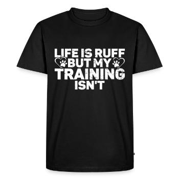 Dog Trainer Puppy Funny Pet Training - Men's Premium Organic T-Shirt - black - Front - Nico (187cm)