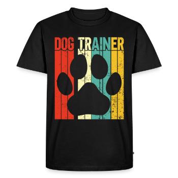 Dog Trainer Puppy Funny Pet Training - Men's Premium Organic T-Shirt - black - Front - Nico (187cm)