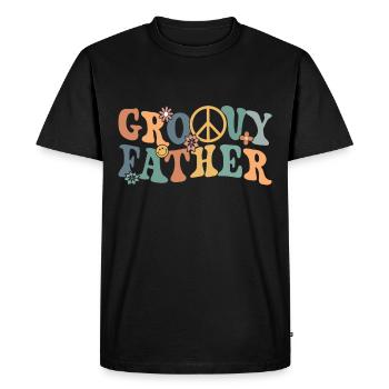 Retro Groovy Daddy Matching Family Birthday Party - T-shirt Premium bio Homme - noir - Devant - Nico (187cm)
