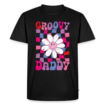 Retro Groovy Daddy Matching Family Birthday Party - T-shirt Premium bio Homme - noir - Devant - Nico (187cm)