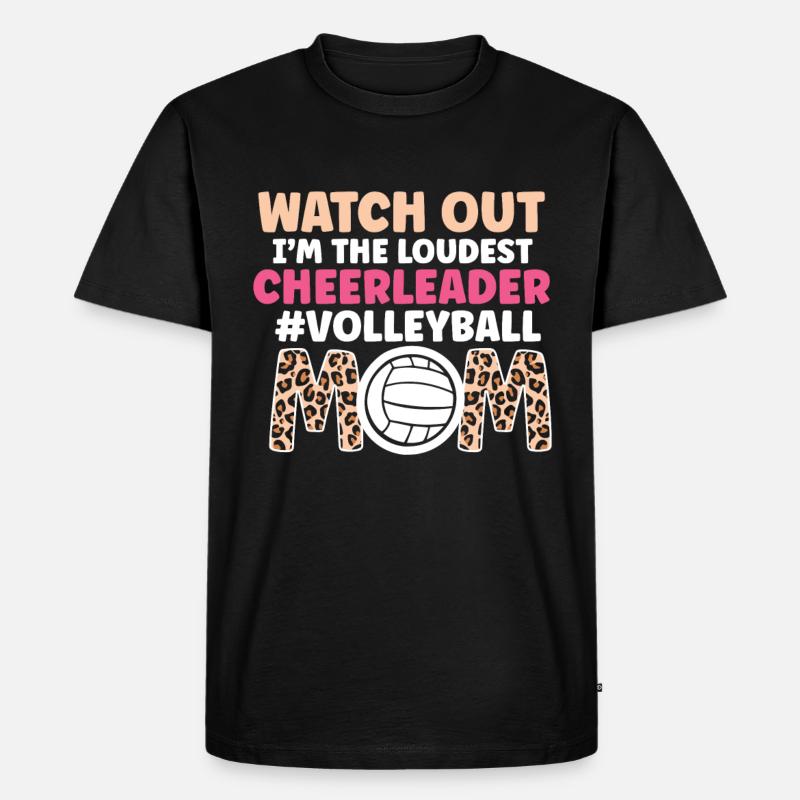 Volleyball Mutter Volleyball Mutter - Männer Premium Bio T-Shirt - Schwarz