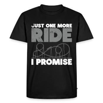 Roller Coaster Amusement Park Roller Coaster Ride - Men's Premium Organic T-Shirt - black - Front - Nico (187cm)