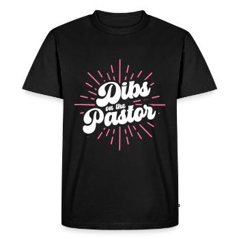 Pasteur Femme Jésus Appréciation de l’Église Chrétienne - T-shirt Premium bio Homme - noir - Devant - Nico (187cm)