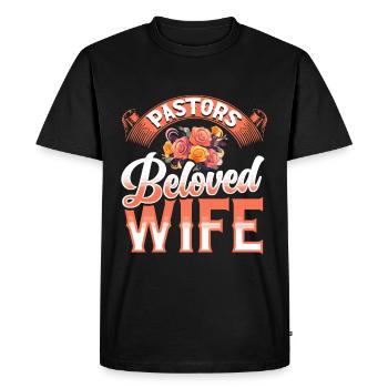 L’épouse du pasteur Jesus Christian Church appréciation - T-shirt Premium bio Homme - noir - Devant - Nico (187cm)