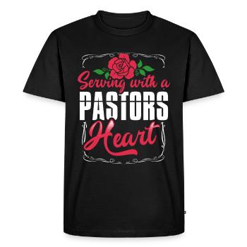 Pasteur Femme Jésus Appréciation de l’Église Chrétienne - T-shirt Premium bio Homme - noir - Devant - Nico (187cm)