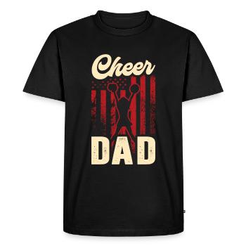 Cheer Papa Pom-pom girl Papa - T-shirt Premium bio Homme - noir - Devant - Nico (187cm)