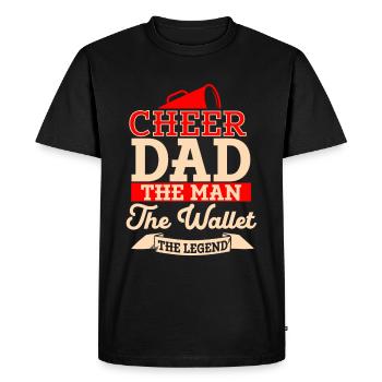Cheer Papa Pom-pom girl Papa - T-shirt Premium bio Homme - noir - Devant - Nico (187cm)