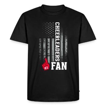 Cheer Papa Pom-pom girl Papa - T-shirt Premium bio Homme - noir - Devant - Nico (187cm)