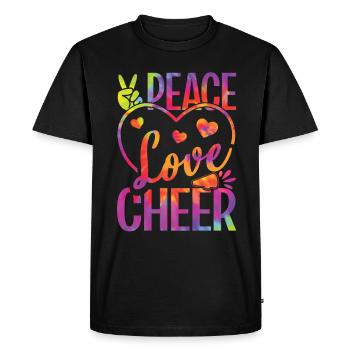 Cheerleading Girl Cheerleading Cheering Youth - T-shirt Premium bio Homme - noir - Devant - Nico (187cm)