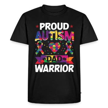 Autism Awareness Support Autistic - Men's Premium Organic T-Shirt - black - Front - Nico (187cm)