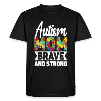 Autism Awareness Support Autistic - Men's Premium Organic T-Shirt - black - Front - Nico (187cm)