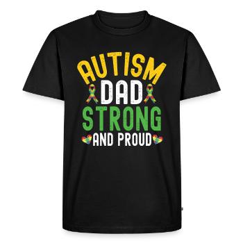 Autism Awareness Support Autistic - Men's Premium Organic T-Shirt - black - Front - Nico (187cm)