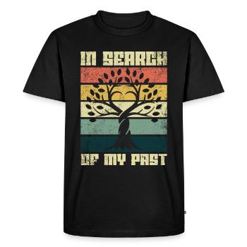Genealogy Genetics Genealogist Ancestors - Men's Premium Organic T-Shirt - black - Front - Nico (187cm)