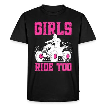 VTT Quad Bike Girl Véhicules à quatre roues motrices - T-shirt Premium bio Homme - noir - Devant - Nico (187cm)