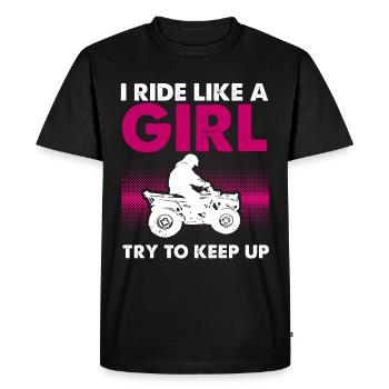 VTT Quad Bike Girl Véhicules à quatre roues motrices - T-shirt Premium bio Homme - noir - Devant - Nico (187cm)