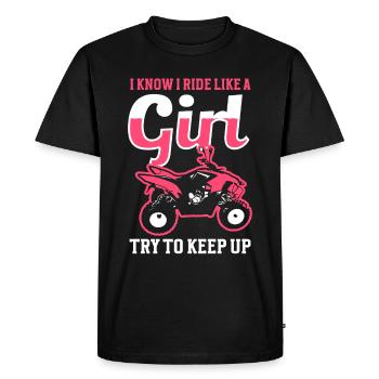 VTT Quad Bike Fille Véhicules à quatre roues motrices - T-shirt Premium bio Homme - noir - Devant - Nico (187cm)