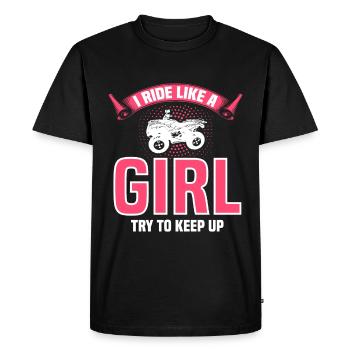 VTT Quad Bike Girl Véhicules à quatre roues motrices - T-shirt Premium bio Homme - noir - Devant - Nico (187cm)