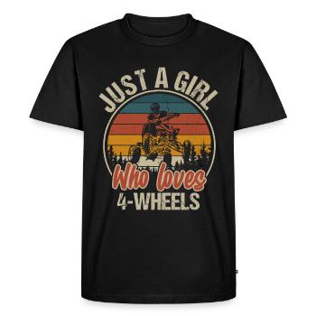 VTT Quad Bike Fille Véhicules à quatre roues motrices - T-shirt Premium bio Homme - noir - Devant - Nico (187cm)