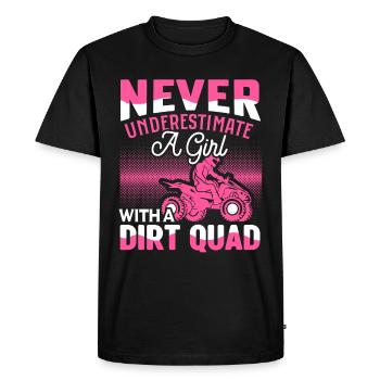 VTT Quad Bike Fille Véhicules à quatre roues motrices - T-shirt Premium bio Homme - noir - Devant - Nico (187cm)