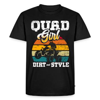 VTT Quad Bike Fille Véhicules à quatre roues motrices - T-shirt Premium bio Homme - noir - Devant - Nico (187cm)
