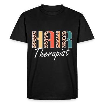 Coiffeur Salon de coiffure Cosmétologie - T-shirt Premium bio Homme - noir - Devant - Nico (187cm)