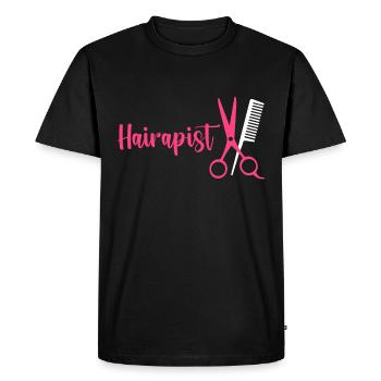 Coiffeur Salon de coiffure Cosmétologie - T-shirt Premium bio Homme - noir - Devant - Nico (187cm)