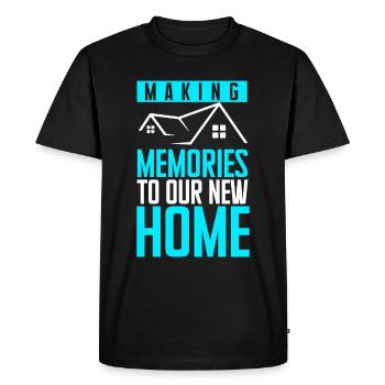 Nouveau propriétaire Propriétaire le plus chaleureux - T-shirt Premium bio Homme - noir - Devant - Nico (187cm)