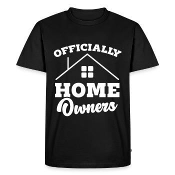 Nouveau propriétaire Le propriétaire le plus chaleureux - T-shirt Premium bio Homme - noir - Devant - Nico (187cm)