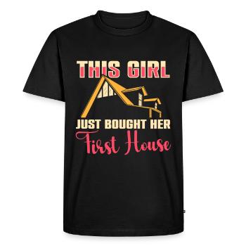 Nouveau propriétaire Le propriétaire le plus chaleureux - T-shirt Premium bio Homme - noir - Devant - Nico (187cm)
