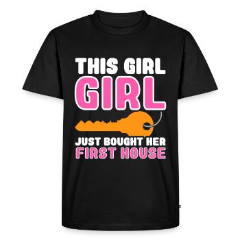 Nouveau propriétaire Le propriétaire le plus chaleureux - T-shirt Premium bio Homme - noir - Devant - Nico (187cm)