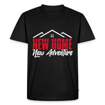Nouveau propriétaire Le propriétaire le plus chaleureux - T-shirt Premium bio Homme - noir - Devant - Nico (187cm)