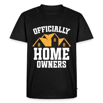 Nouveau propriétaire Le propriétaire le plus chaleureux - T-shirt Premium bio Homme - noir - Devant - Nico (187cm)