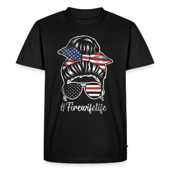 Firefighter Fire Crews ́ - Men's Premium Organic T-Shirt - black - Front - Nico (187cm)