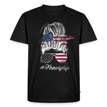Firefighter Fire Crews ́ - Men's Premium Organic T-Shirt - black - Front - Nico (187cm)