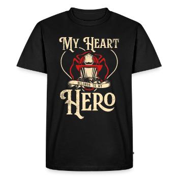 Firefighter Fire Crews ́ - Men's Premium Organic T-Shirt - black - Front - Nico (187cm)