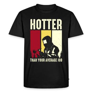 Welding Welding Worker Metalworking - Men's Premium Organic T-Shirt - black - Front - Nico (187cm)