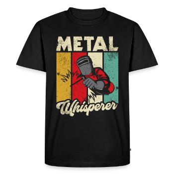 Welding Welding Worker Metalworking - Men's Premium Organic T-Shirt - black - Front - Nico (187cm)
