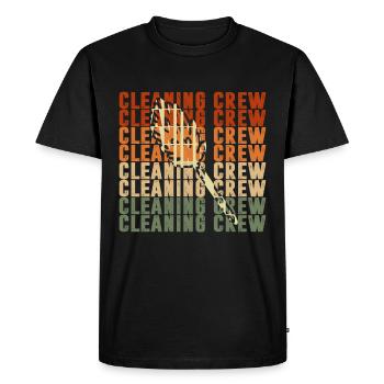 Cadeaux de la semaine de l’entretien ménager Amoureux du ménage - T-shirt Premium bio Homme - noir - Devant - Nico (187cm)