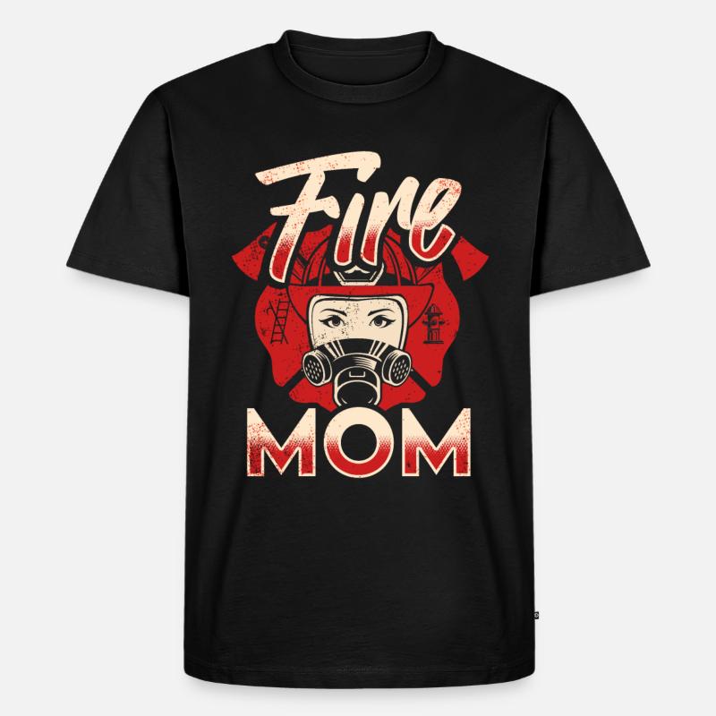 Mère pompier Mère pompier - T-shirt Premium bio Homme - noir