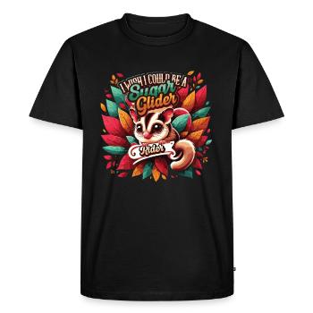 Planeur à sucre australien Planeurs à tête courte - T-shirt Premium bio Homme - noir - Devant - Nico (187cm)