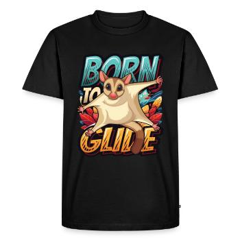 Planeur à sucre australien Planeurs à tête courte - T-shirt Premium bio Homme - noir - Devant - Nico (187cm)