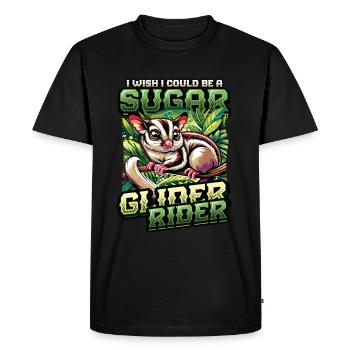 Planeur à sucre australien Planeurs à tête courte - T-shirt Premium bio Homme - noir - Devant - Nico (187cm)