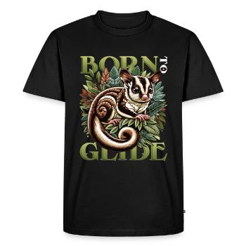 Planeur à sucre australien Planeurs à tête courte - T-shirt Premium bio Homme - noir - Devant - Nico (187cm)