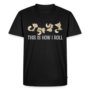Fennec Renard Mignon Fennec Renards Fennec Animal - T-shirt Premium bio Homme - noir - Devant - Nico (187cm)