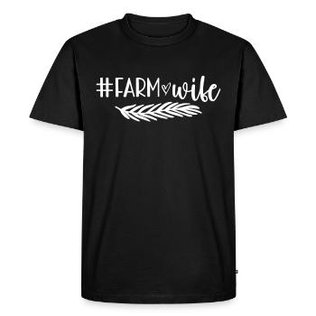Ferme Femme Ferme Petite amie Agriculteurs Femme Campagne Ferme - T-shirt Premium bio Homme - noir - Devant - Nico (187cm)
