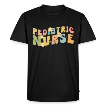 Infirmière pédiatrique Picu Peds - T-shirt Premium bio Homme - noir - Devant - Nico (187cm)