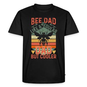 Bee Father Honey Beekeeper Father Beekeeper - Men's Premium Organic T-Shirt - black - Front - Nico (187cm)